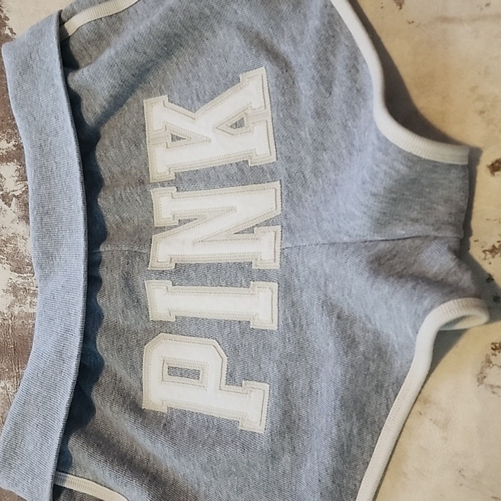 PINK Victoria's Secret Gray Athletic Shorts. Size: S - Picture 2 of 8